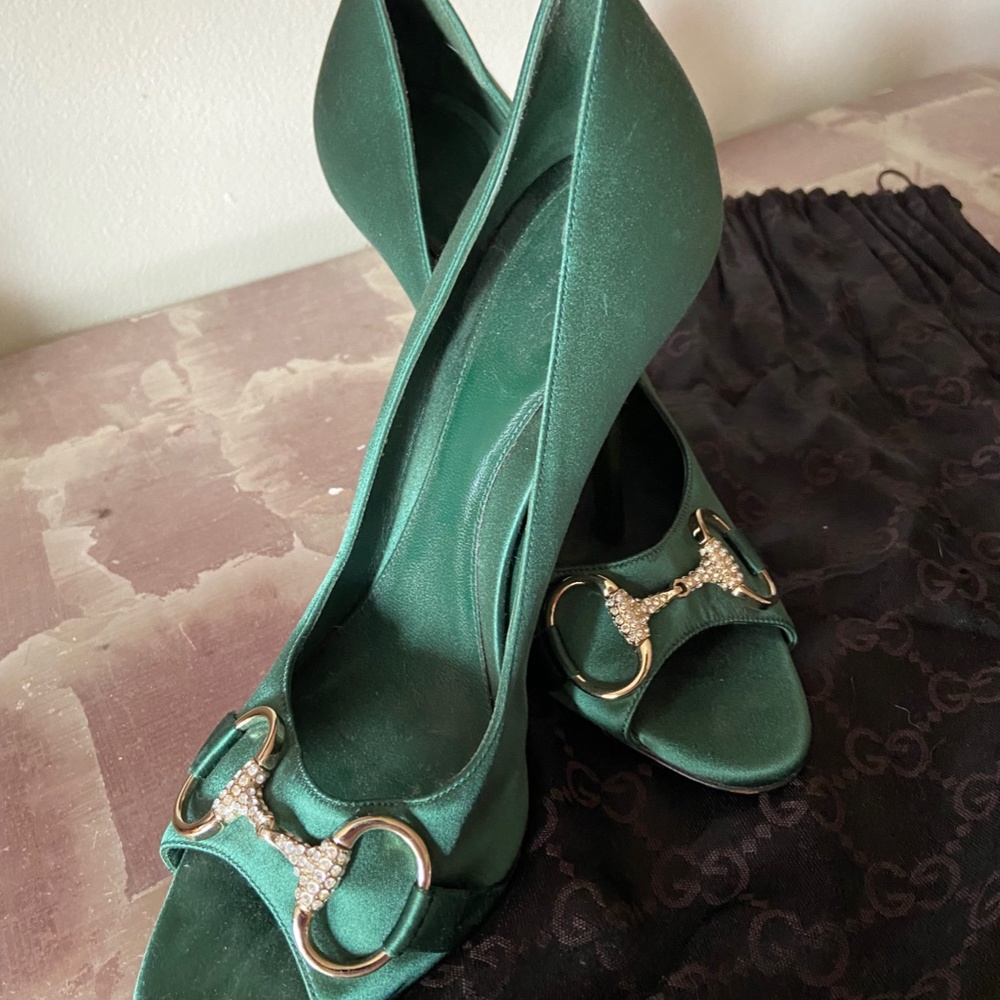 Gucci Emerald Green Shoes - Last Collection Designed by Tom Ford